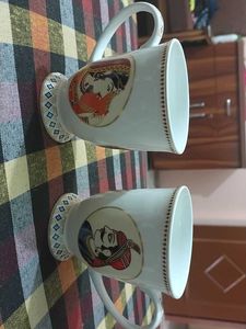 Decorative Ceramic Mugs Set