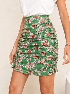 007 SHEIN Ruched Mini Skirt
