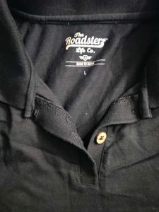 Roadster Life Co. Black Polo T-Shirt(L)