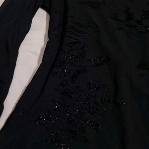 Y2k Vintage Gothic Sparkly Dark Romance Black Top