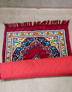 Red Velvet Prayer Rug