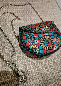 Vintage Mosaic Clutch Bag