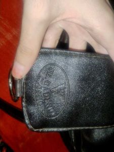 Stylish Black Faux Leather Handbag