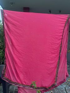 Embellished Magenta Dupatta