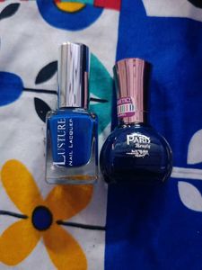 Two Blue Nail Polishes