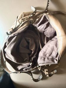 Chic Brown Textured Hobo Bag