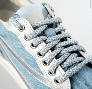Stylish Silver Sneakers denim gully labs