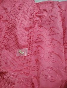 💕 Beautiful Pink  dress material 💕