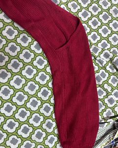 Burgundy Knit Sweater or shrug