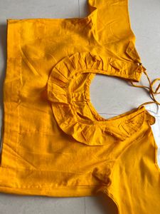 PURE COTTON  Yellow BOHO Blouse