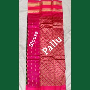 Green &amp; Pink narayanapet pattu saree