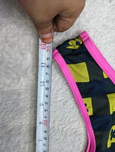 Cute Gingham♥️❤️ Flower Thong Panty