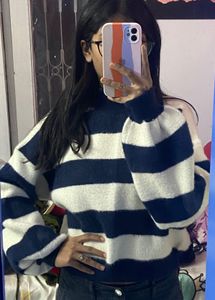 Striped Balloon Sleeve Sweater ❤️💕