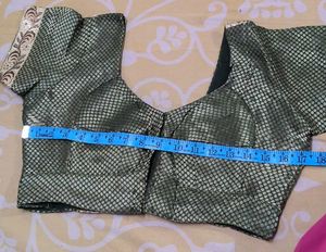 Green Embroidered Blouse for Sarees