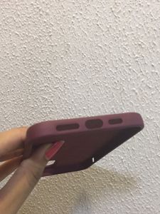 IPhone12ProMax Reddish Maroon Silicone Phone