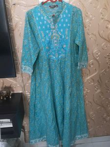 3 XL Flower Printed Anarkali Kurta