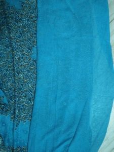 New Blue Chiffon Saree