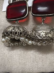 Antique Oxidized Jhumka Earrings