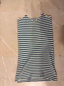 Striped Knit Cami Dress
