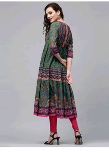 Printed Cotton Anarkali Kurta
