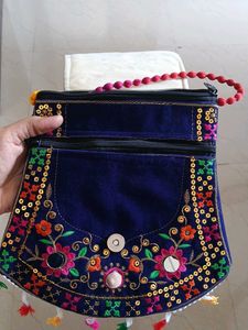Embroidered Clutch Bag