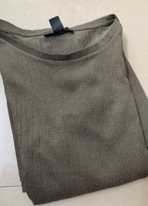 Olive Green Tiered Midi Dress