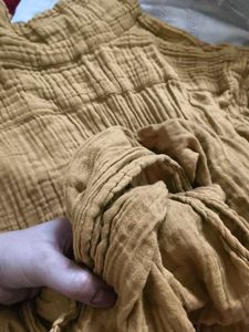 Mustard Textured Collared Shirt