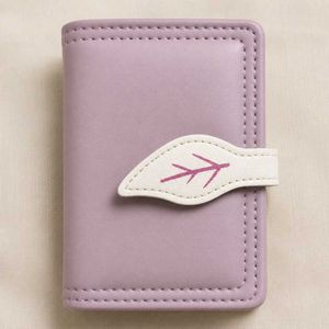 Cute Lavender Leaf Wallet