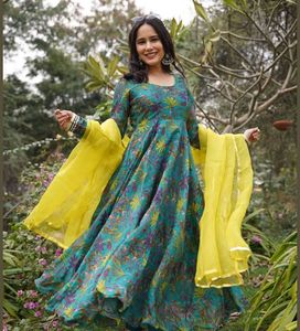 Vairea Chanderi Suit Anarkali Style Dress