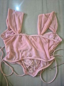 Pink Lace Corset Top