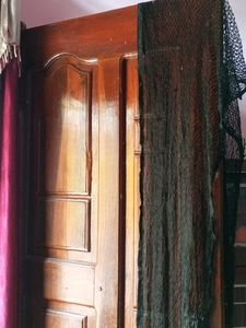 Elegant Black Scarf with Fringe