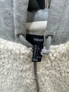 Forever 21 Cozy Teddy Fleece Hoodie Jacket