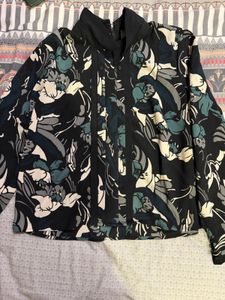 Chic Floral Print Long Sleeve Top