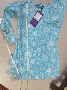 Beautiful Blue Floral Kurta