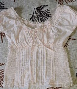 babypink milkmaid top
