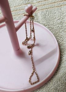 Elegant Pearl &amp; Charm Hand Chain