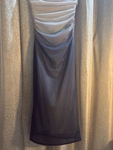 Strapless Grey Ombre Maxi Dress- wore once