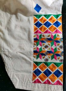 Embroidered Cream Salwar