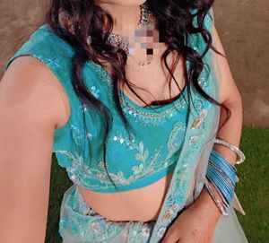 Elegant Mint Green Embroidered Lehenga Choli