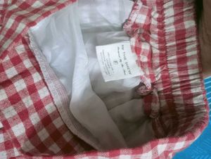 Cute Red Gingham Skirt