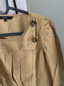 Women's Brown Textured Top