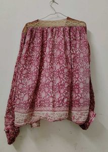 Boho Floral Print shrug top