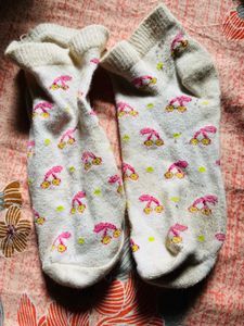 Cute Cherry Print Socks