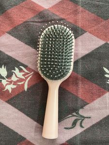 Wooden Paddle + Pink Hair Brush