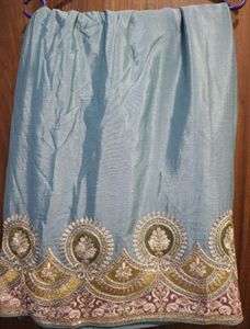 Elegant Blue Embroidered Kurti set