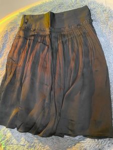 Flowy Black Midi Skirt