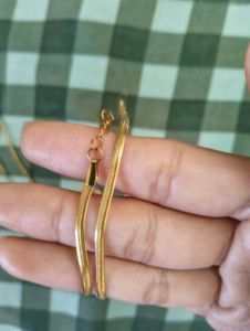 anti tarnish waterproof Gold necklace bracelet set