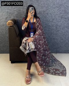 Premium Kota Chex Kalamkari Kurta,Dupatta