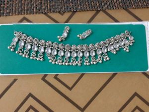 3 sets of Oxidised Silver Necklace &amp; Earring Se