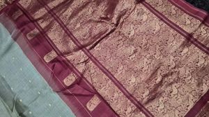 Elegant Silk Saree with Traditional Border